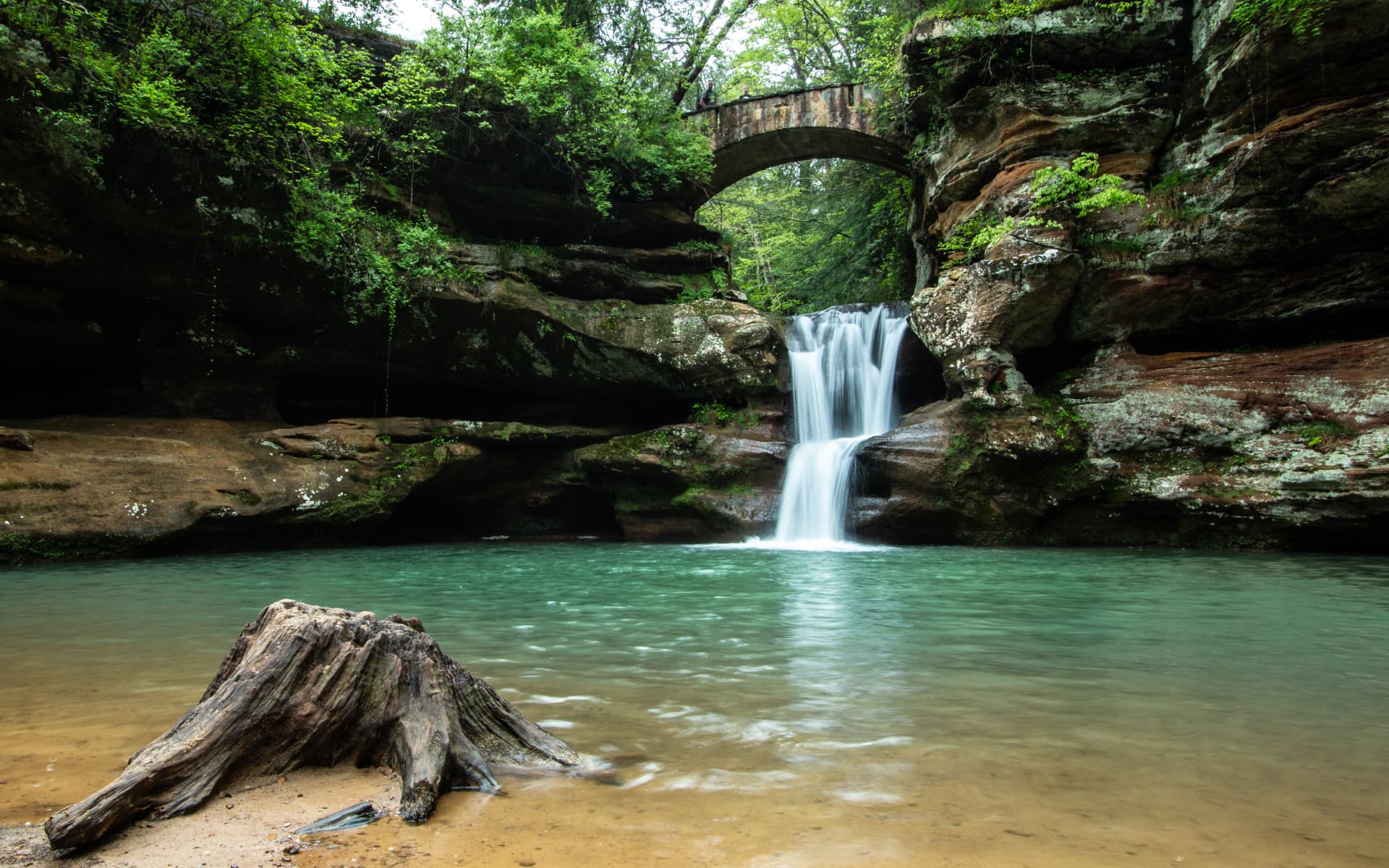 Upper Falls, Wide — Hocking Hills, Ohio
